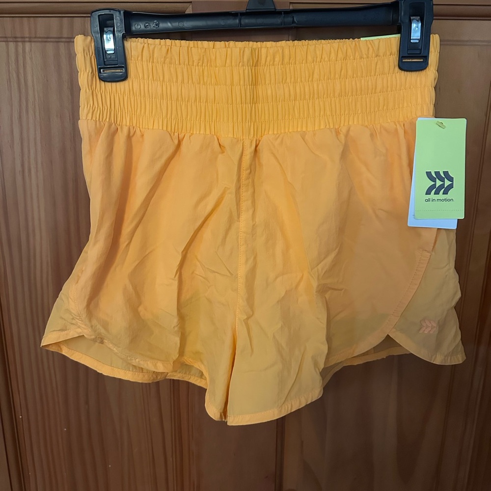 All in Motion Women's Bright Orange Athletic Shorts